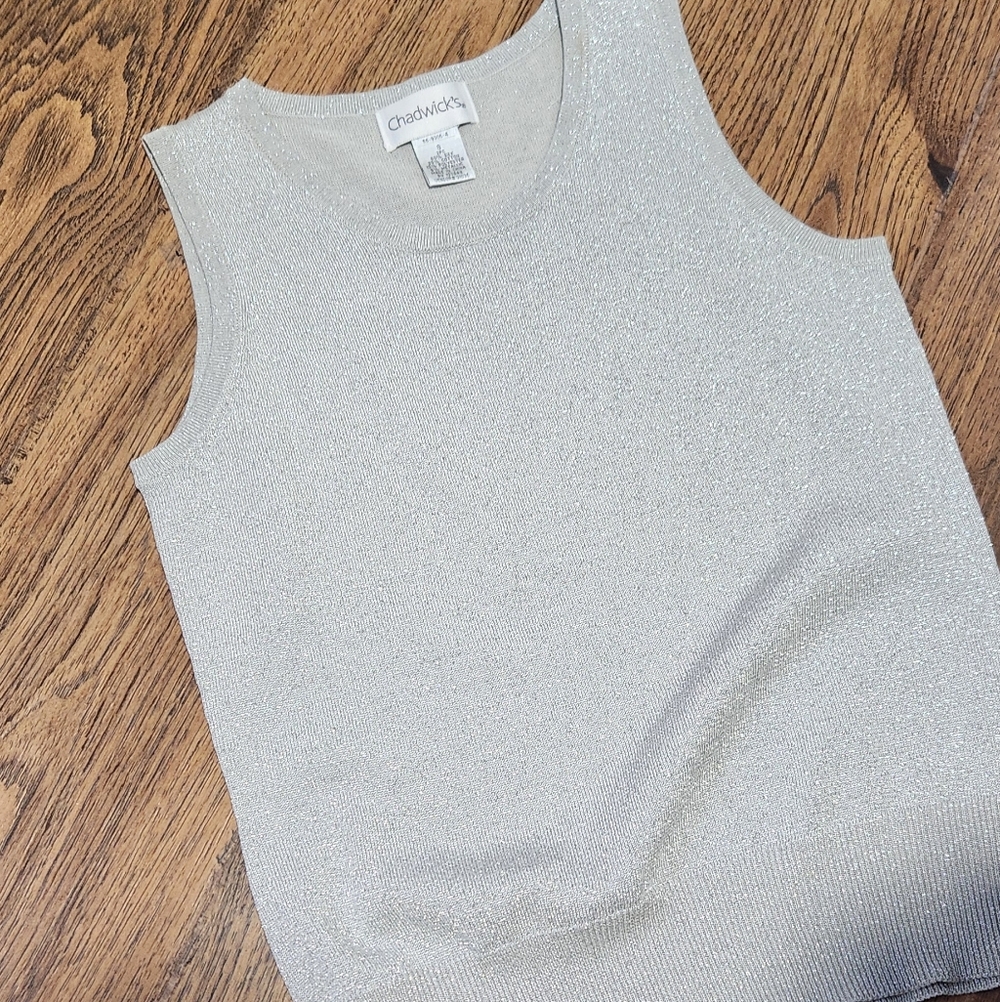 Vintage Silver Knit Tank
